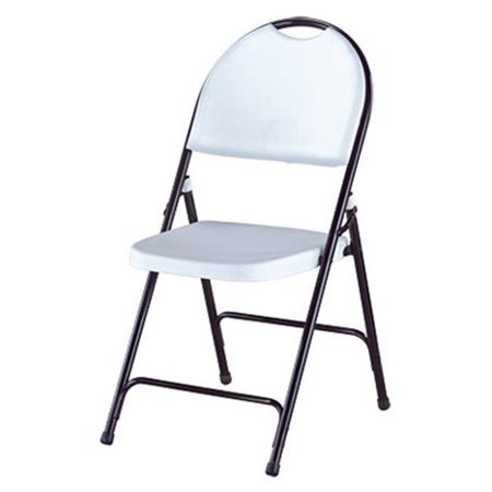 DAPHNES DINNETTE CHR-001P White Deluxe Hi-Back Folding Chair DA699056